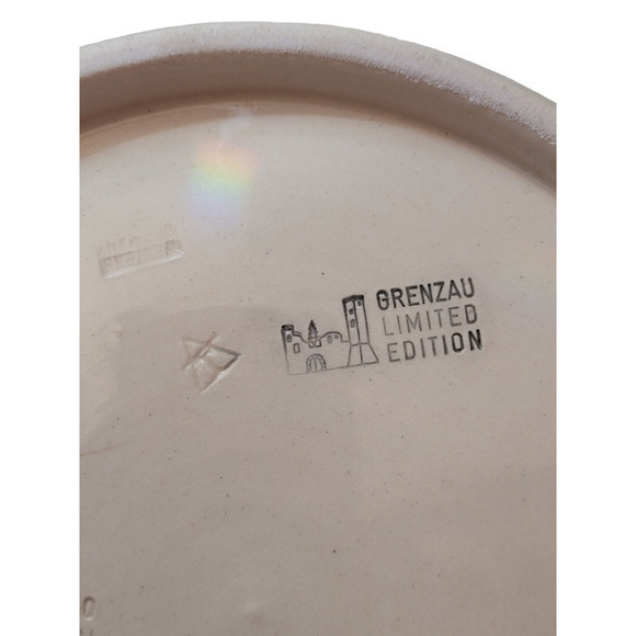 HP Vintage Christmas Western Germany Weihnachten Salt Glaze 1981‎ Décor Plate - Picture 9 of 12